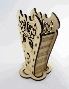 Wooden Pencil Holder Laser Cut Free CDR File