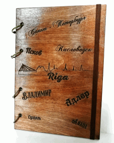 Wooden Ring Notebook CDR Vectors File