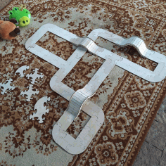 Wooden Road Tracks and Ramps For Toy Cars Laser Cut CDR File