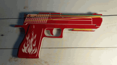 Wooden Rubber Band Gun Laser Cut CDR File