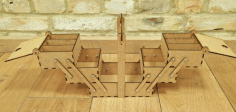 Wooden Storage Box Model DXF File