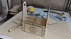 Wooden Sweets Basket Template Laser Cut CDR File
