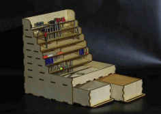 Wooden Tool Box with Drawer Laser Cut CDR File