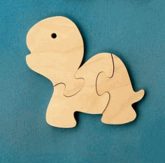 Wooden Tortoise Jigsaw Puzzle Laser Cut CNC Plans Free DWG File