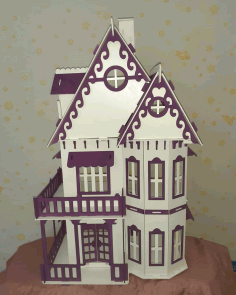 Wooden Toy Villa Doll House CNC Laser Cutting