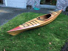 Wooden Water Boat DXF File