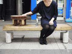 Wooden Wheel Stool CDR Vectors File