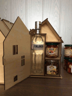 Wooden Wine Box Template Laser Cut CDR File