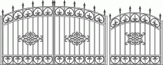 Wrought Iron Main Gate CDR File