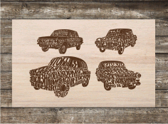 Zaporozhets Laser cut Free CDR Vectors File