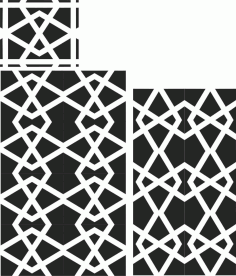 Zig Zag Grill Screen Panel DXF File