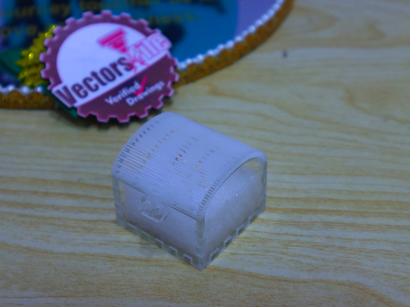 Laser Cut Acrylic Ring Box with Living Hinge Template