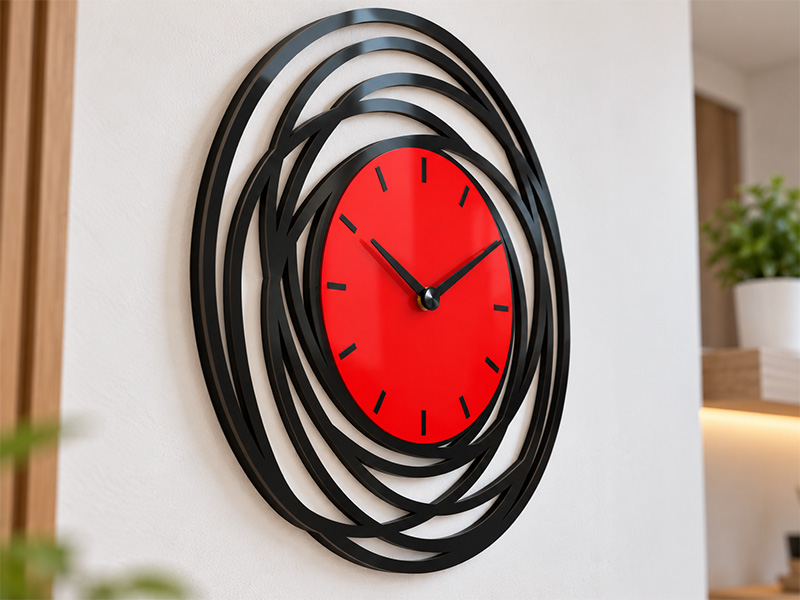 Paper Wallet Generator Laser Cut Acrylic Spiral Wall Clock Design Modern Clock | Vectors File