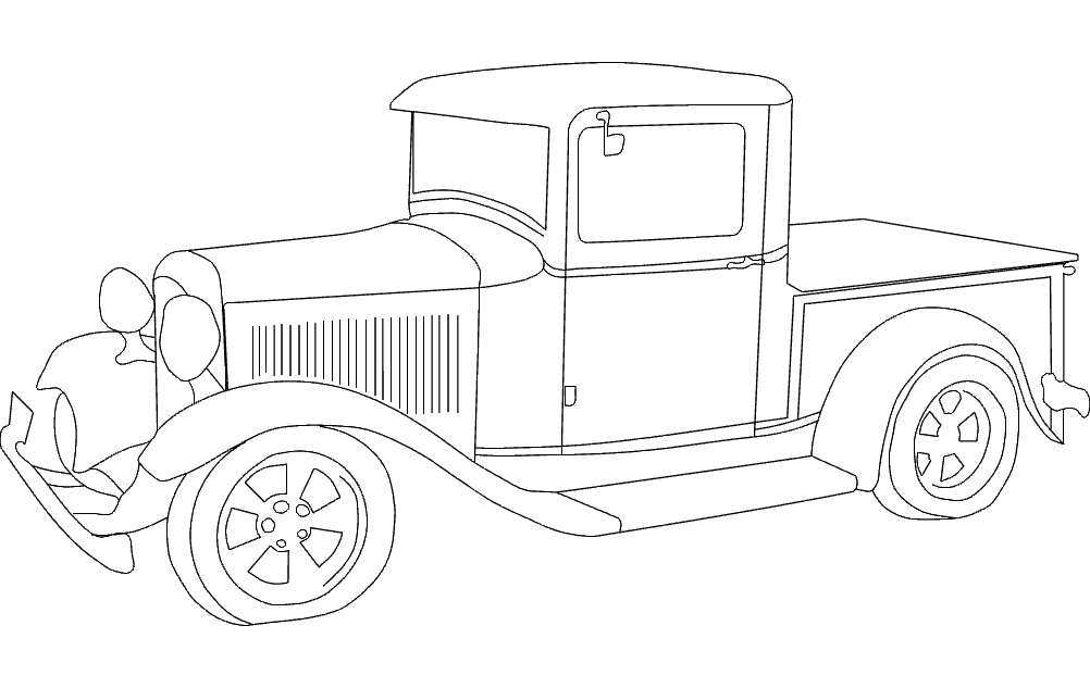 1932 ford pickup Free DXF Vectors File
