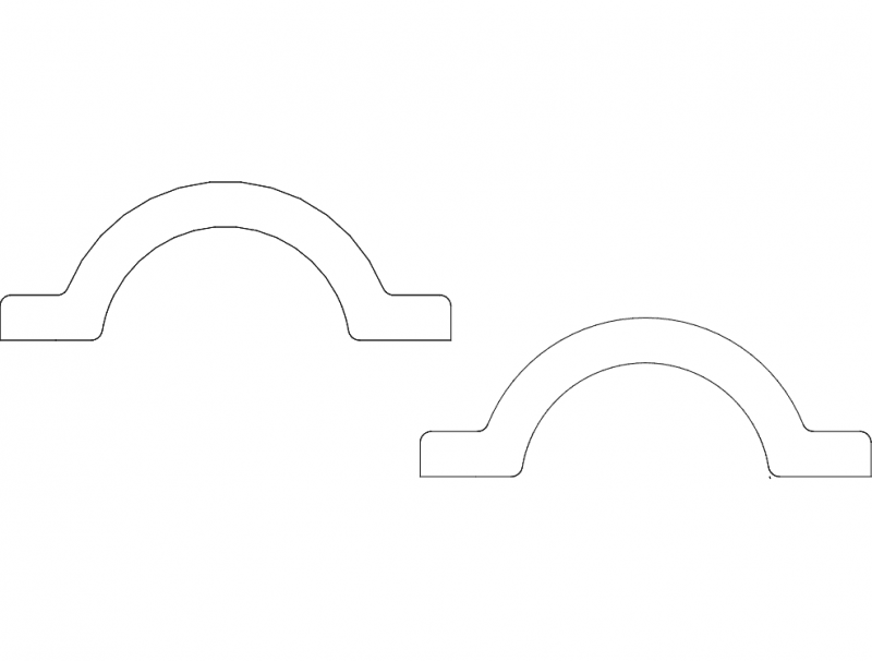 2.75 Router Mount Clamp Free DXF Vectors File