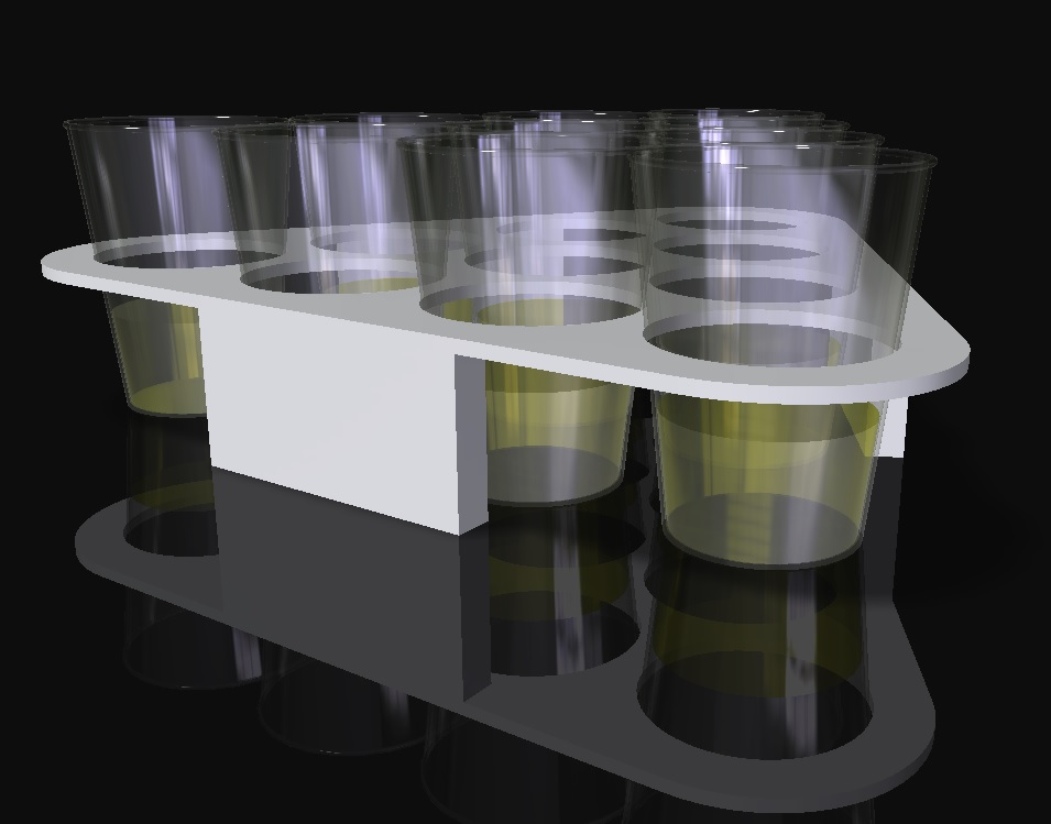 Wine Glass Holder Laser Cutting Design DXF File