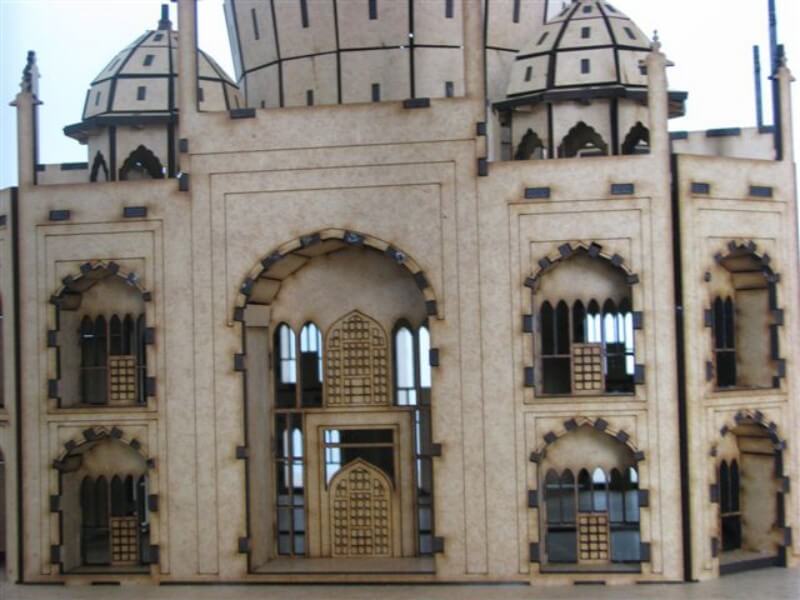 Laser Cut Wooden Taj Mahal 3D Model Design CDR Vectors File