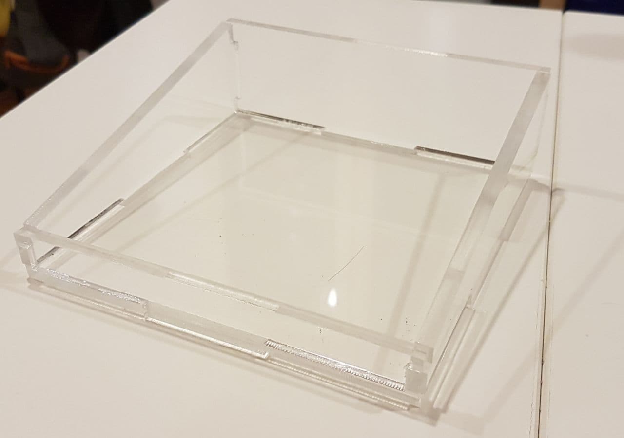 Glass Laser Cut Storage Item Holder DXF File