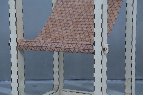 Laser Cut Wooden Modern Chair Model DXF File