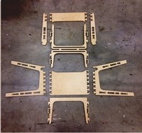 Laser Cut Wooden Puzzle Open Style Chair CDR Vectors File