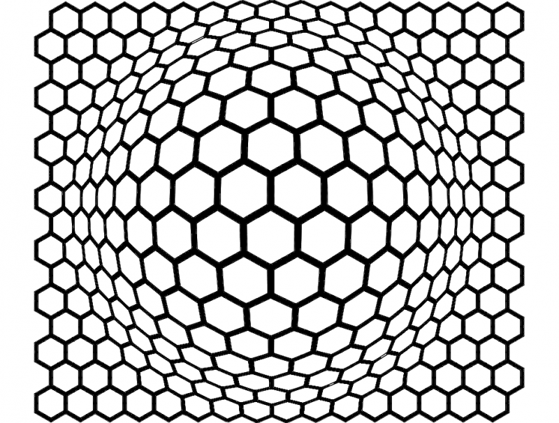 3D Honeycomb Core Free DXF File