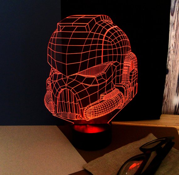 3D Led Illusion for your Desk Free Vector CDR File