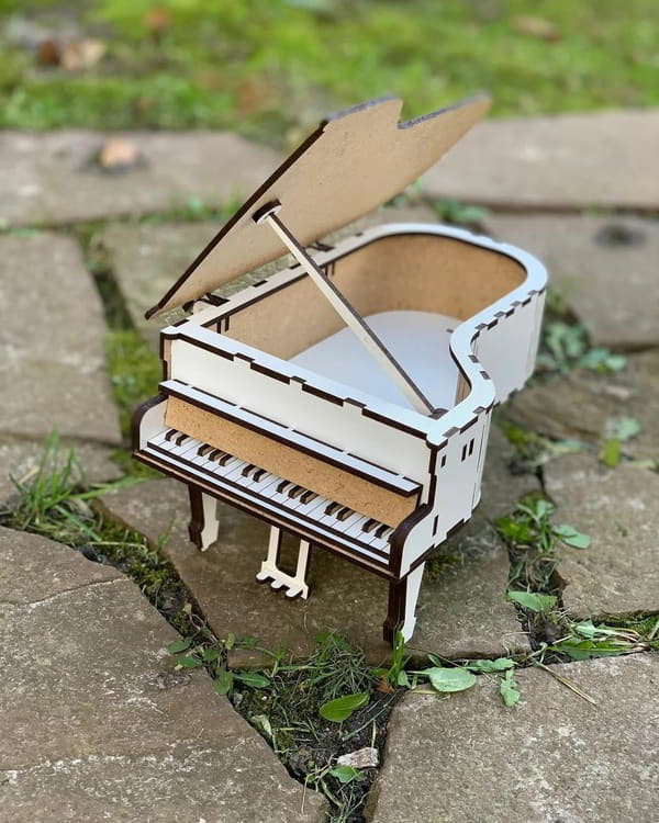 Piano Musical Toys For Kids Laser Cut Free CDR Vectors File