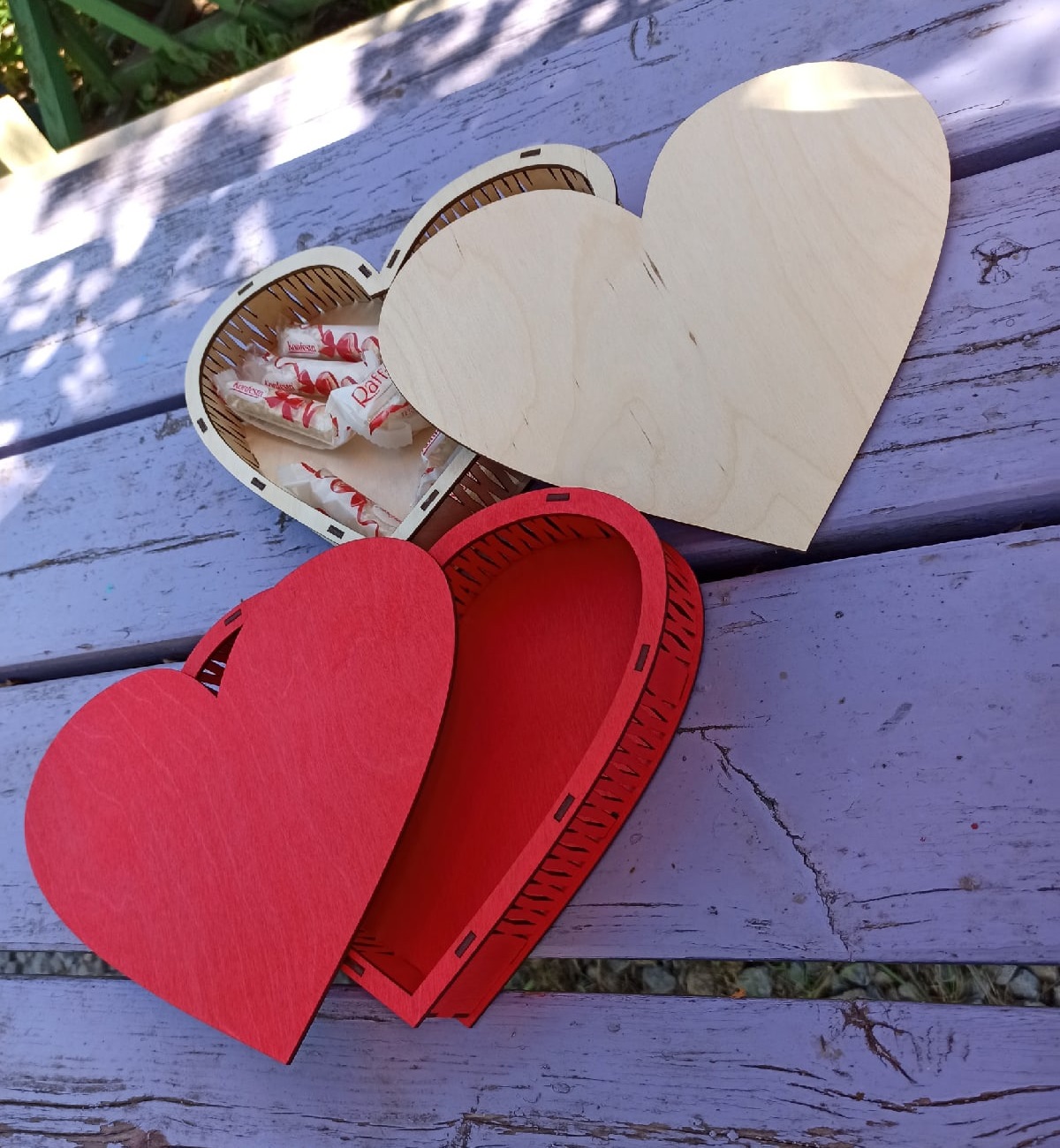 Love Box Heart Shaped Chocolate Box Laser Cut CDR File