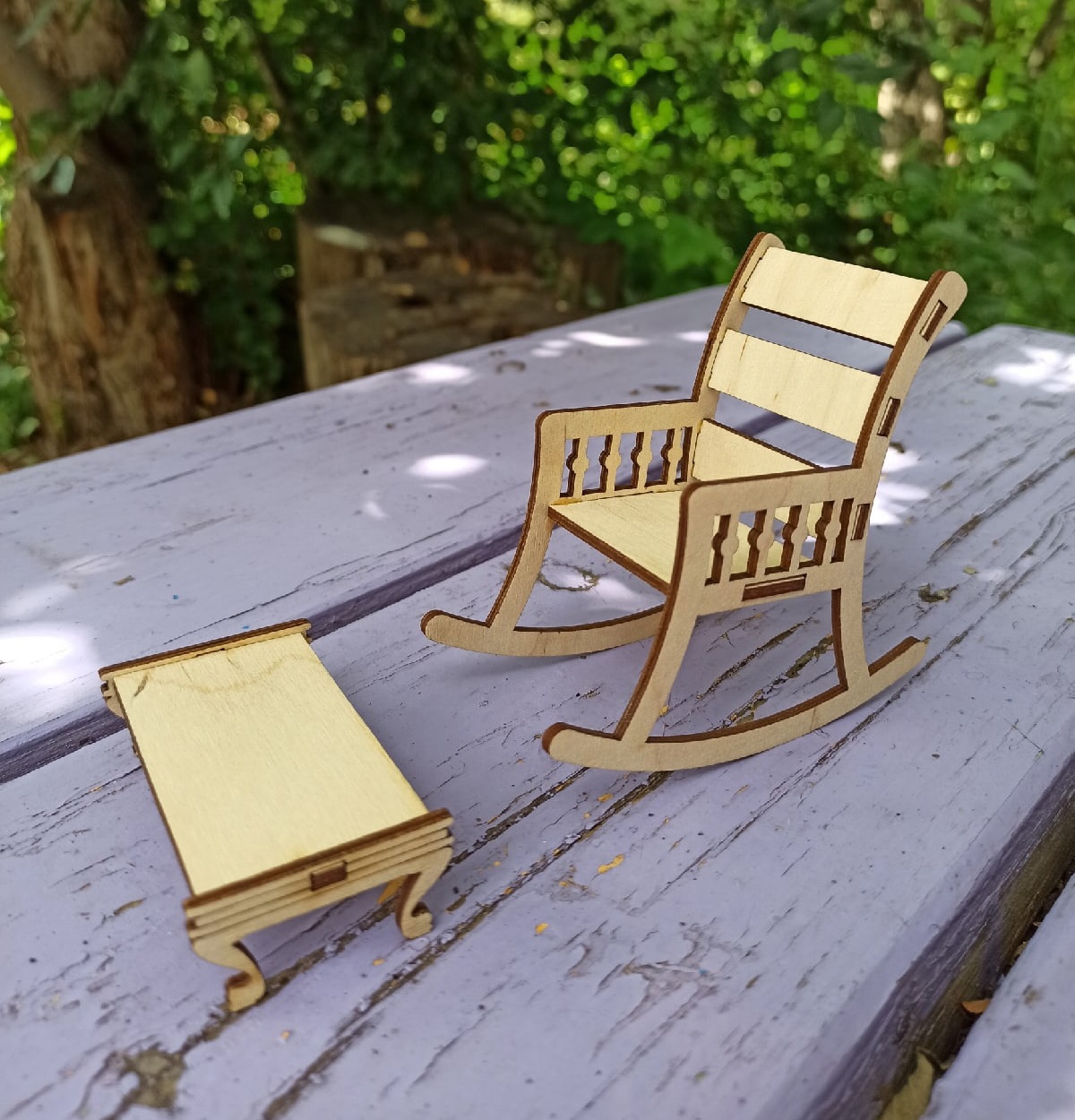 Wooden Doll House Laser Cut Furniture DXF File