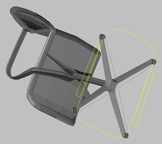 Swivel Chair 3D Model DWG File