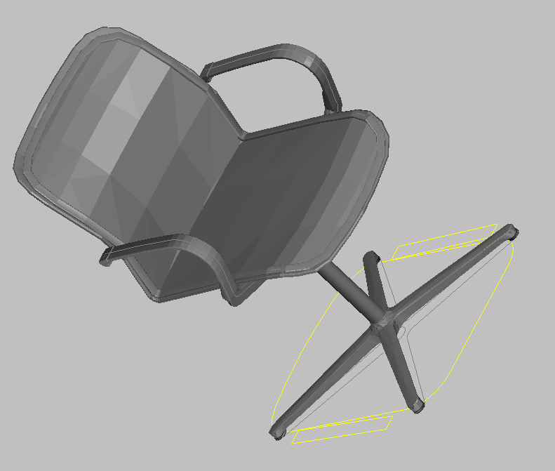 Swivel Chair 3D Model DWG File