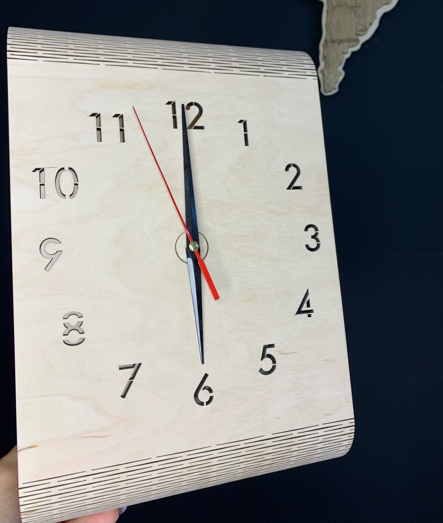 Wooden Table Clock Ai and CDR File
