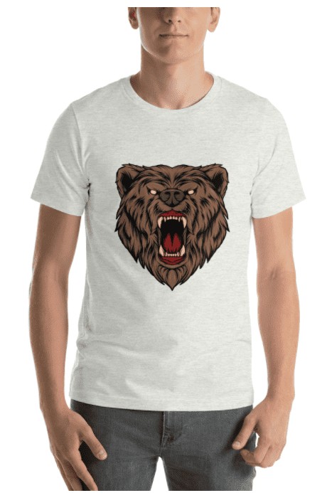 The Bear T Shirt Printing, T Shirt Laser Printing Design Vector File