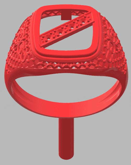 Jewellery 3D Model, Mens Ring Model STL File