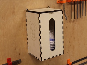 Laser Cut Wooden Wall Mounted Respirator Box Free Vectors File