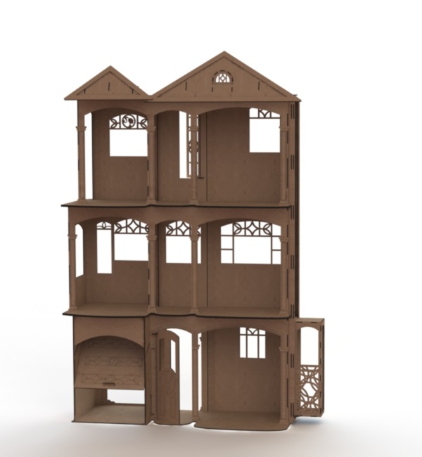 Laser Cut American Girl Doll House Free DXF File