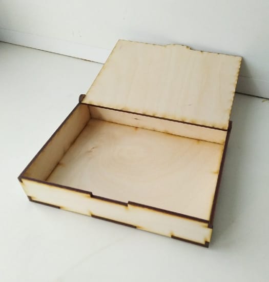 Laser Cut Wooden Gift Box, Laser Cut Storage Box Free Vector File