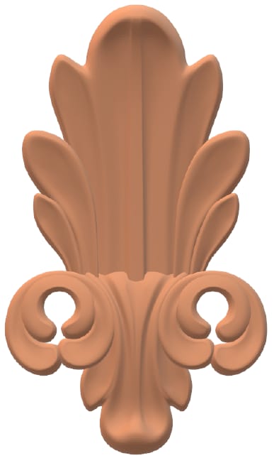Interior Decor Capital Wood Carving Pattern CNC Router 3D STL File