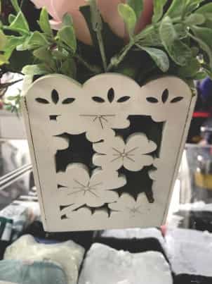 Laser Cut Flowerpot Plant Holder, Wooden Flower Vase Vector File