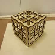 CNC Laser Cut Wooden Night Light Rubik’s Cube Lamp, Kid Room Lamp Vector File Vector File