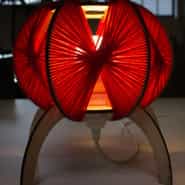 Laser Cut Wooden Modern Parabolic String Lamp for Room Decoration Vector File