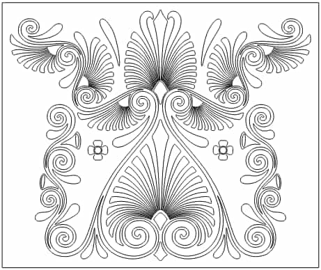 Abstract Ancient Greek Ornament, Ornament Pattern Background Vector File