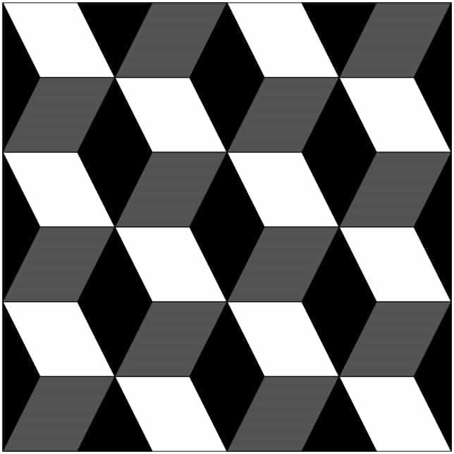 3D Illusion Puzzle Pattern Download Free Vectors File