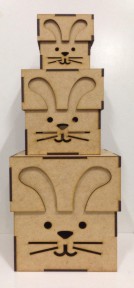 Laser Cut Wooden Cartoon Face Storage Box Wooden Gift Box Vector File