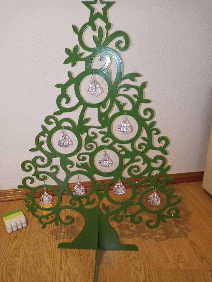 Laser Cut Christmas Tree for Home Decor CDR File