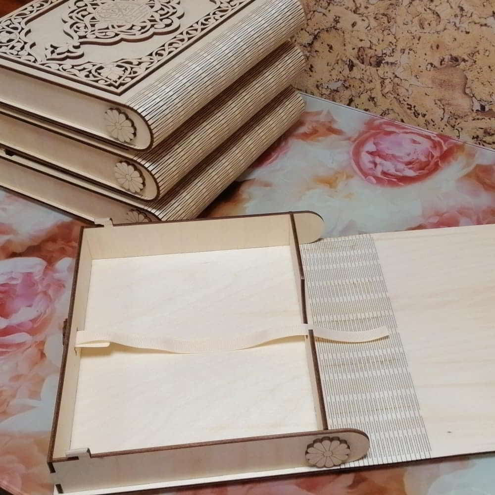Laser Cut Wooden Decorative Quran Box Vector File