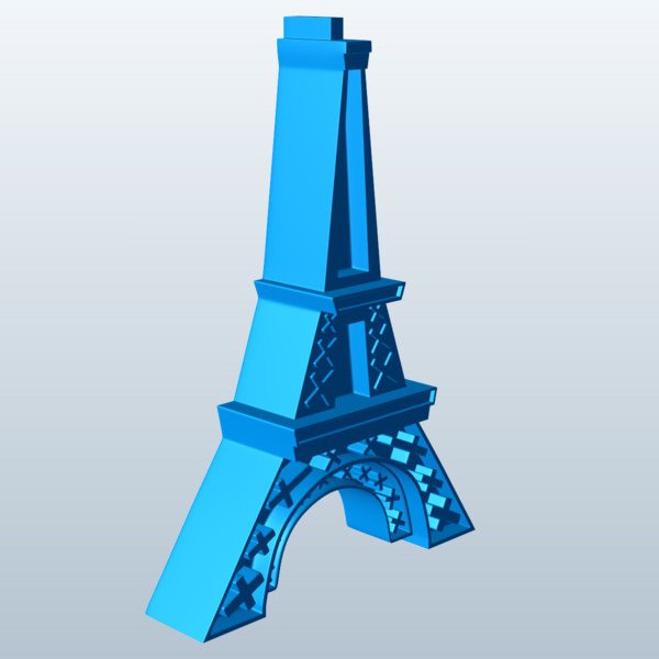 Eiffel Tower 3D STL Model Free Download