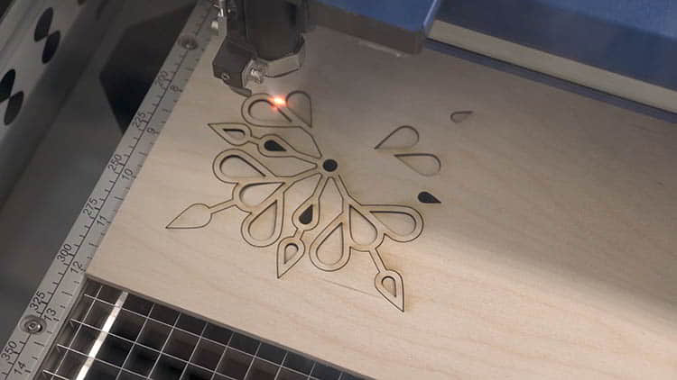 Laser Cut Plywood Snowflake Decorations Vector File