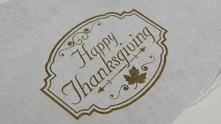 Happy Thanksgiving Laser Engraving Design Vector File