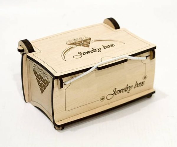 Laser Cut Wooden Jewelry Box CDR File